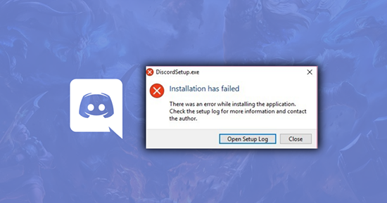 There was an error while installing the application discord windows 10 что делать