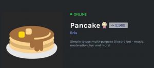 Pancake bot discord команды