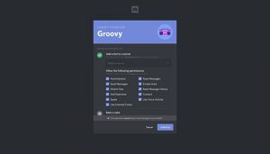 Groovy bot discord добавить